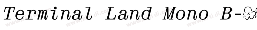 Terminal Land Mono B字体转换 Terminal Land Mono B字体转换